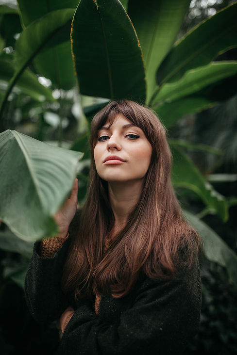 Posing in Tropical Garden