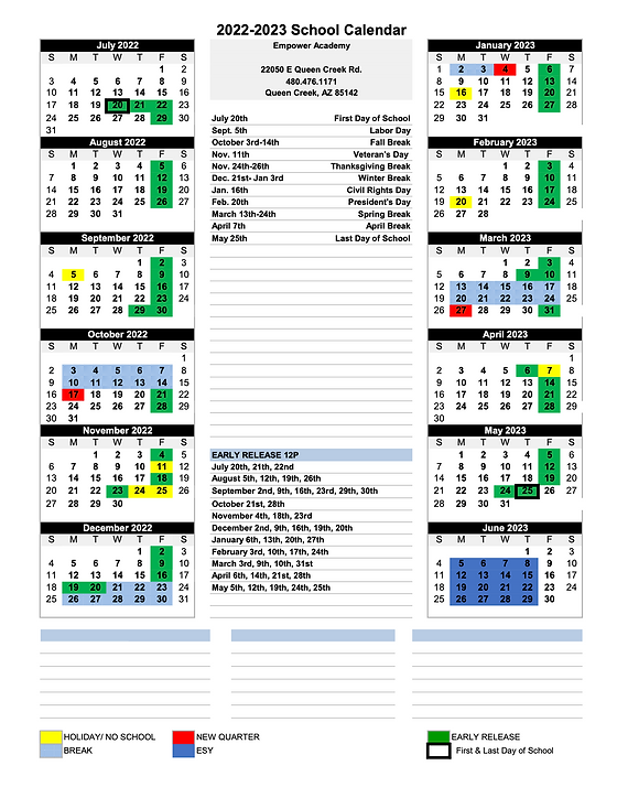 Calendar | Queen Creek | Empower Academy calendar-queen-creek-empower-academy