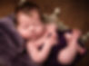 Photo of newborn girl laying on purple mattress in newborn photoshoot by Specialist Newborn Photographer, Hull and East Yorkshire and North Lincolnsire