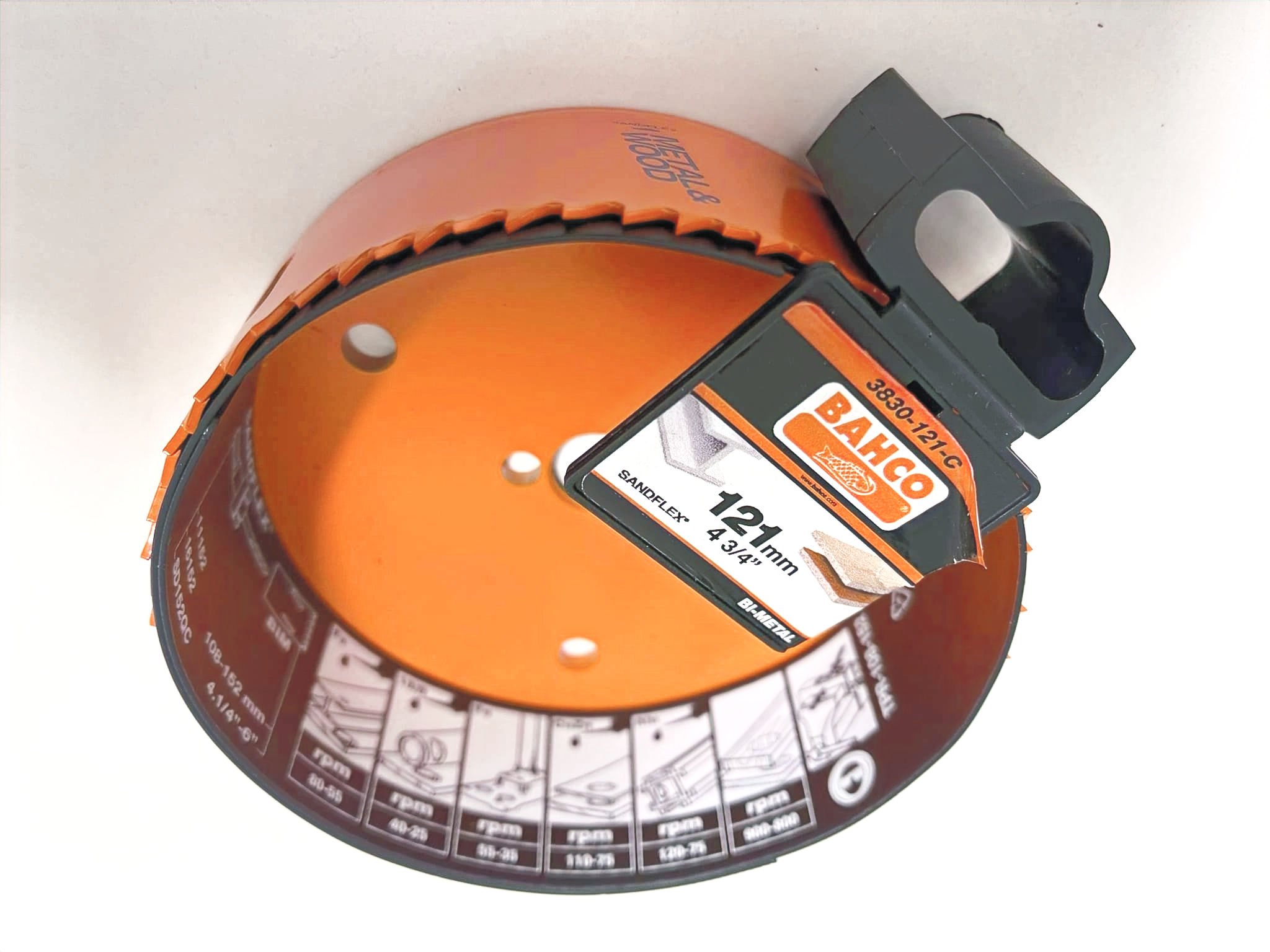 Bahco 3830-121-C Bi Metal Holesaw 121mm