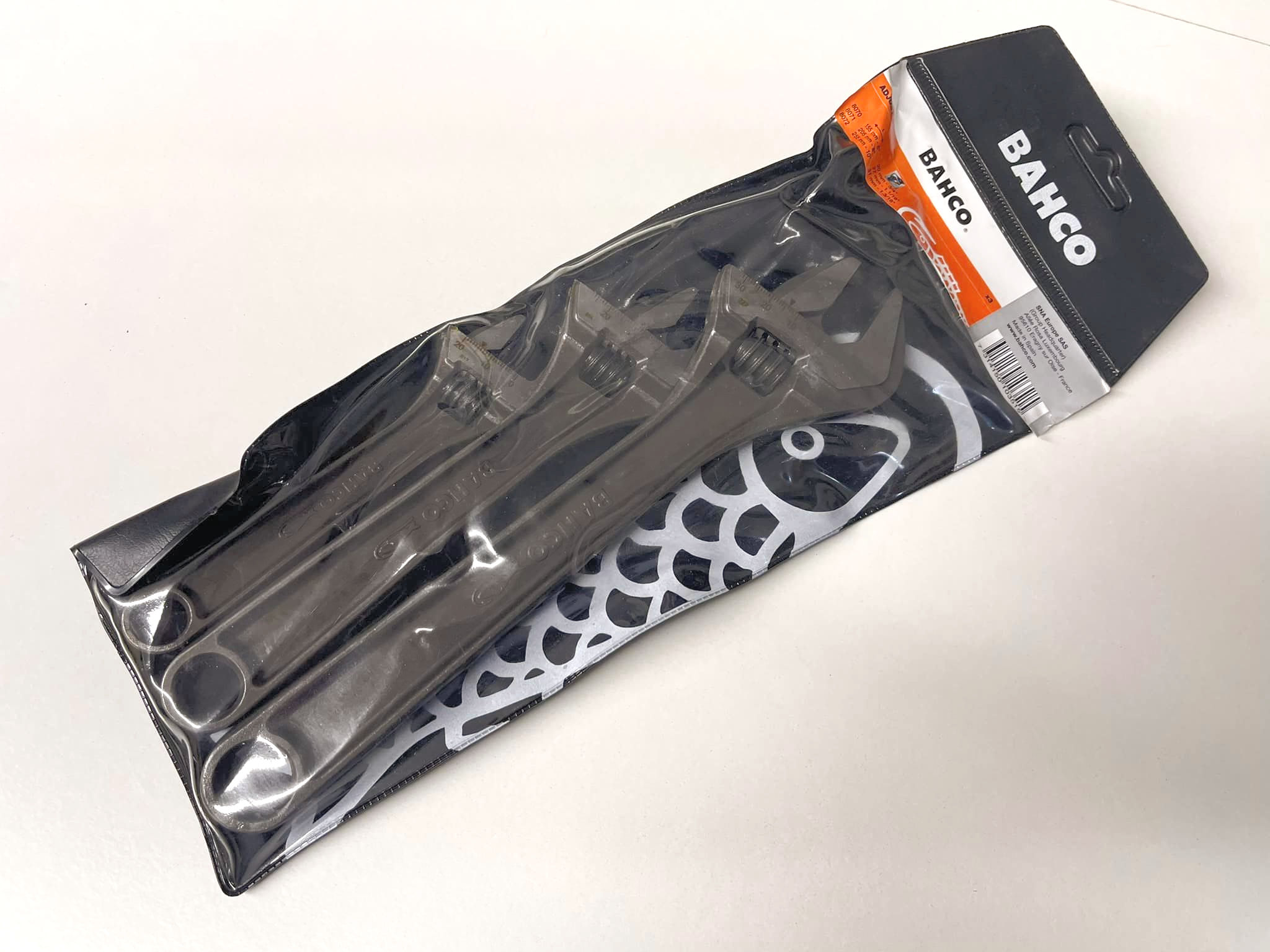 BAHCO 3 PIECE ADJUSTABLE WRENCH SET 8070 / 8071 / 8072