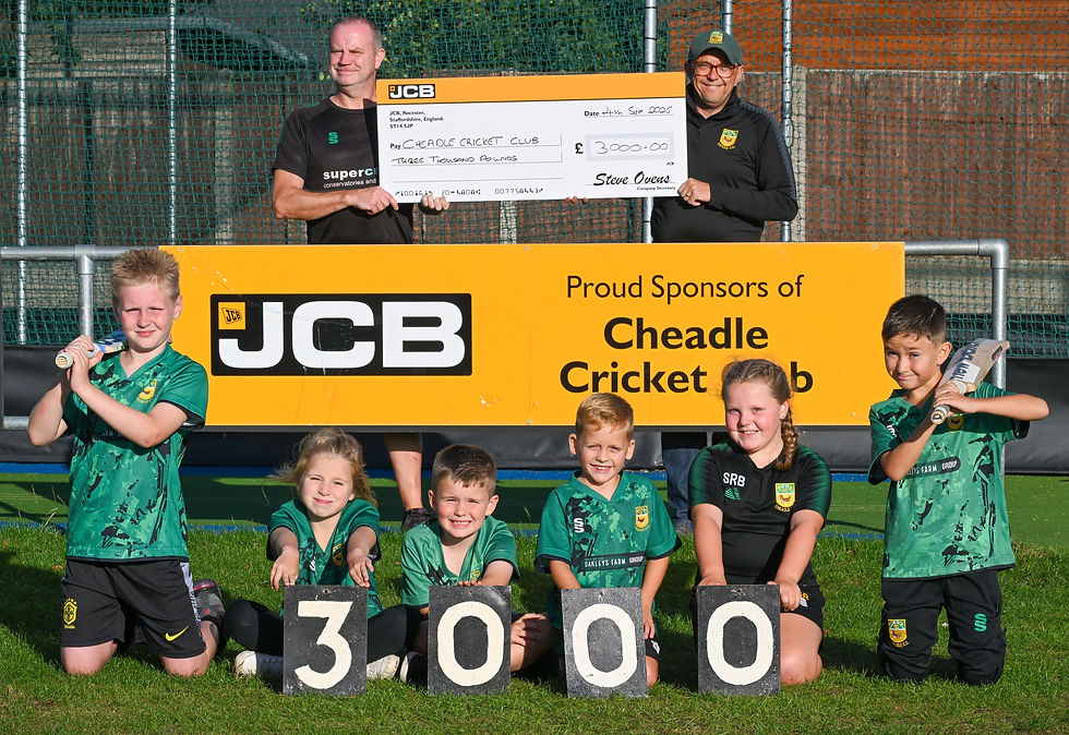 JCB Continues Partnership with Cheadle Cricket Club