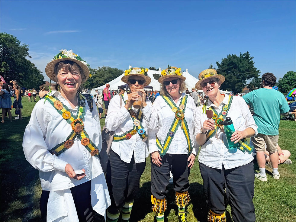 Pictured Annie, Tina, Jan and Emma from Leek Morris