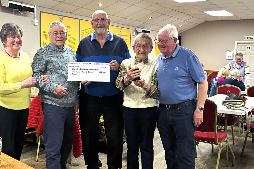 Cheadle Pensioners Celebrate 1st Meeting of the Year with a Boost to Funds