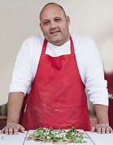 Chef with Pizza