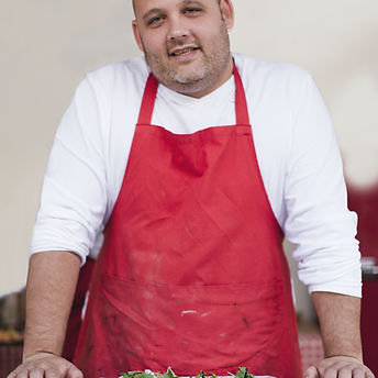 Chef with Pizza