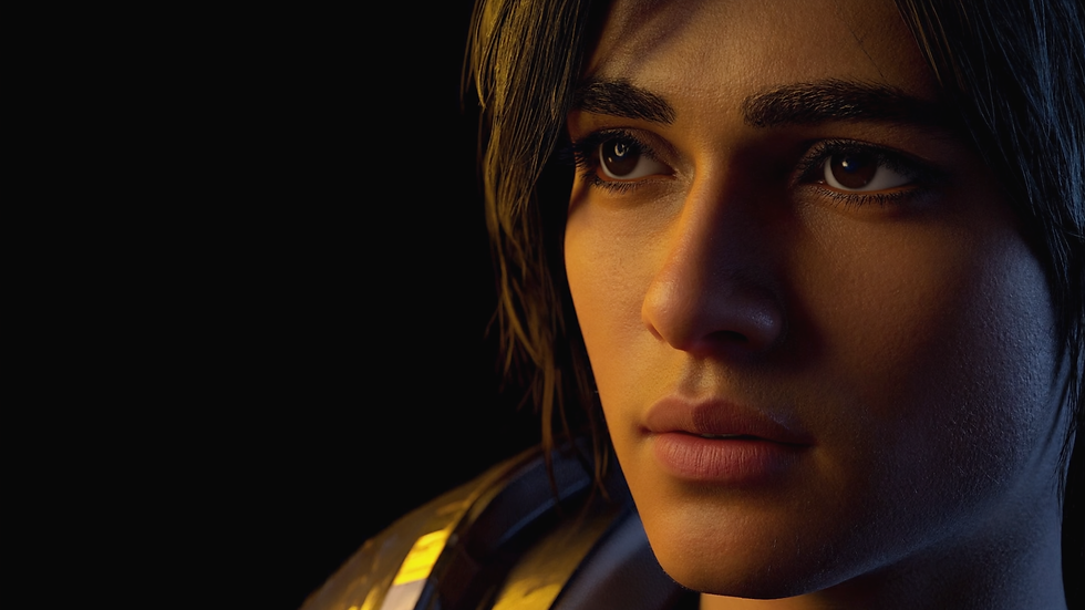 a female action video game character