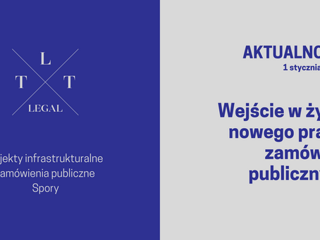 Wejście w życie nowego prawa zamówień publicznych