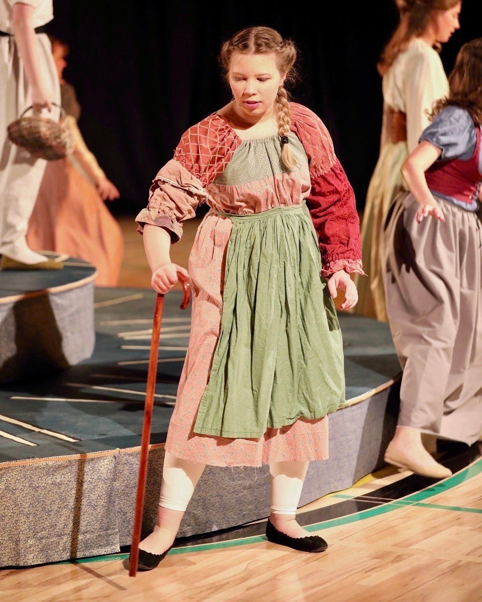 Sierra as "the old woman" in Cinderella