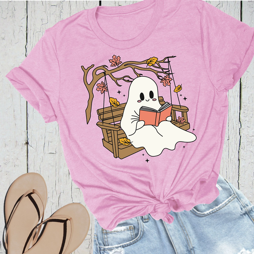 Ghost on a Swing Reading T-Shirt