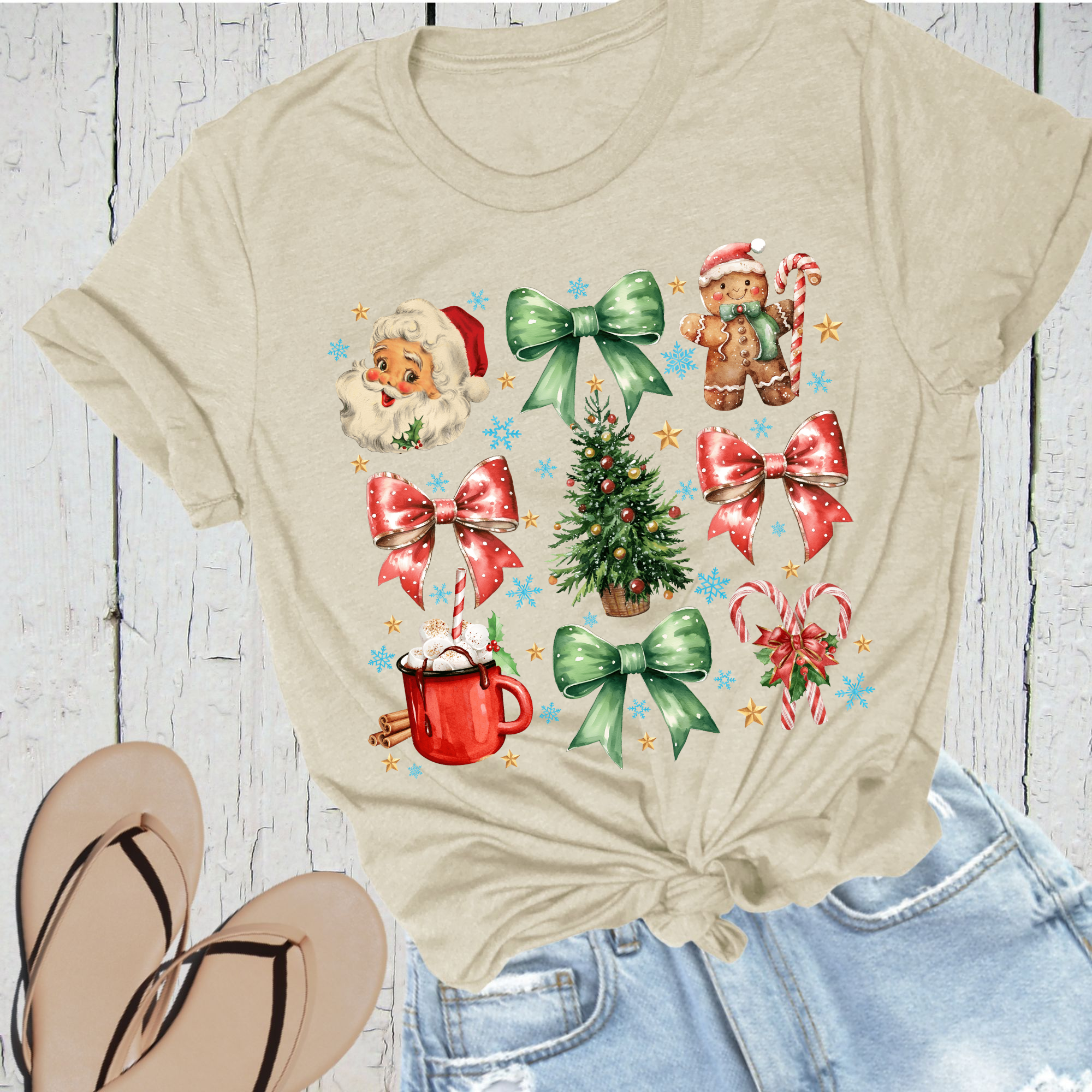 "Vintage Christmas Charm" T-Shirt