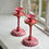 Thumbnail: Checked Enamel Candlestick – Pretty in Pink