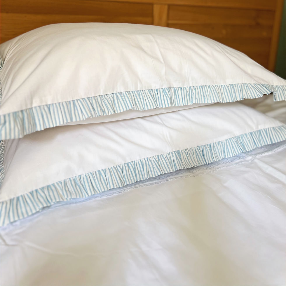 Thumbnail: Harlequin Pillowcase - Sea Breeze Blue