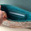 Thumbnail: Turquoise Leather Clutch Bag
