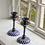Thumbnail: Checked Enamel Candlestick – Classic Navy