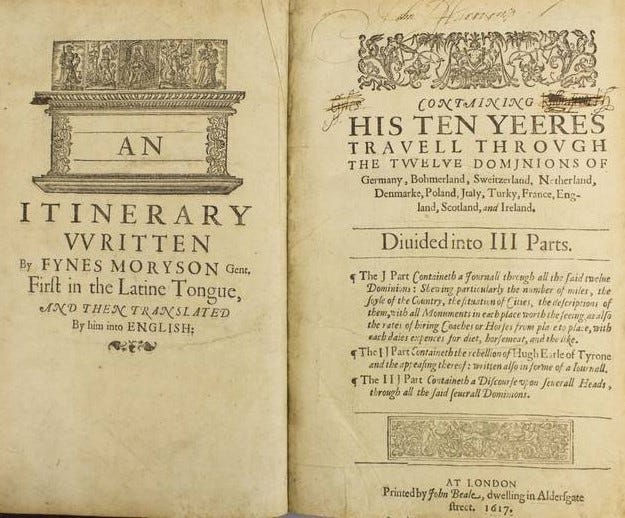 Fynes Moryson book