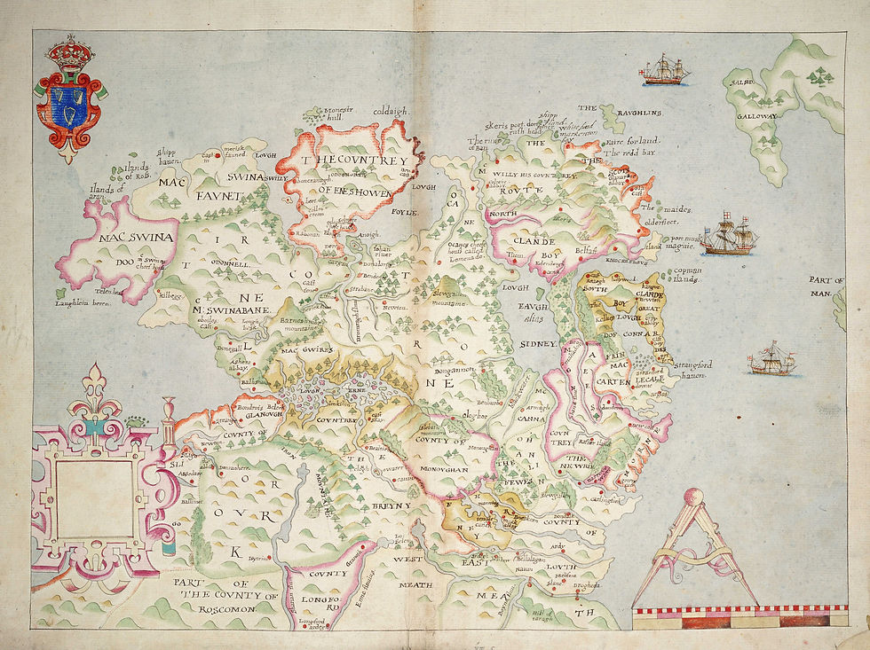 Northern Irish map, circa 1600