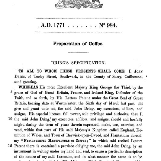 First instant coffee