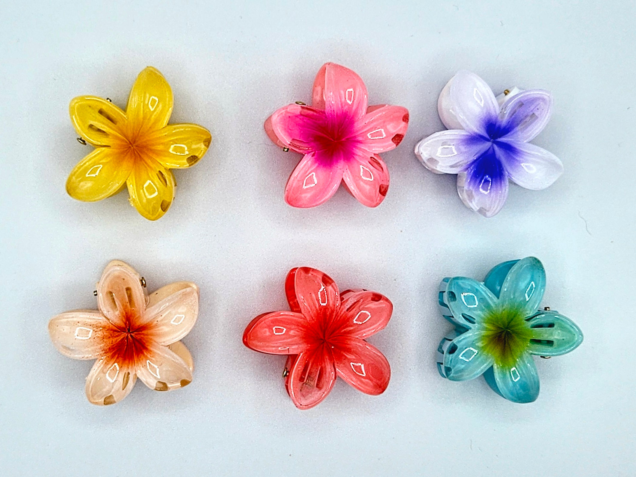 Plumeria Flower Clips