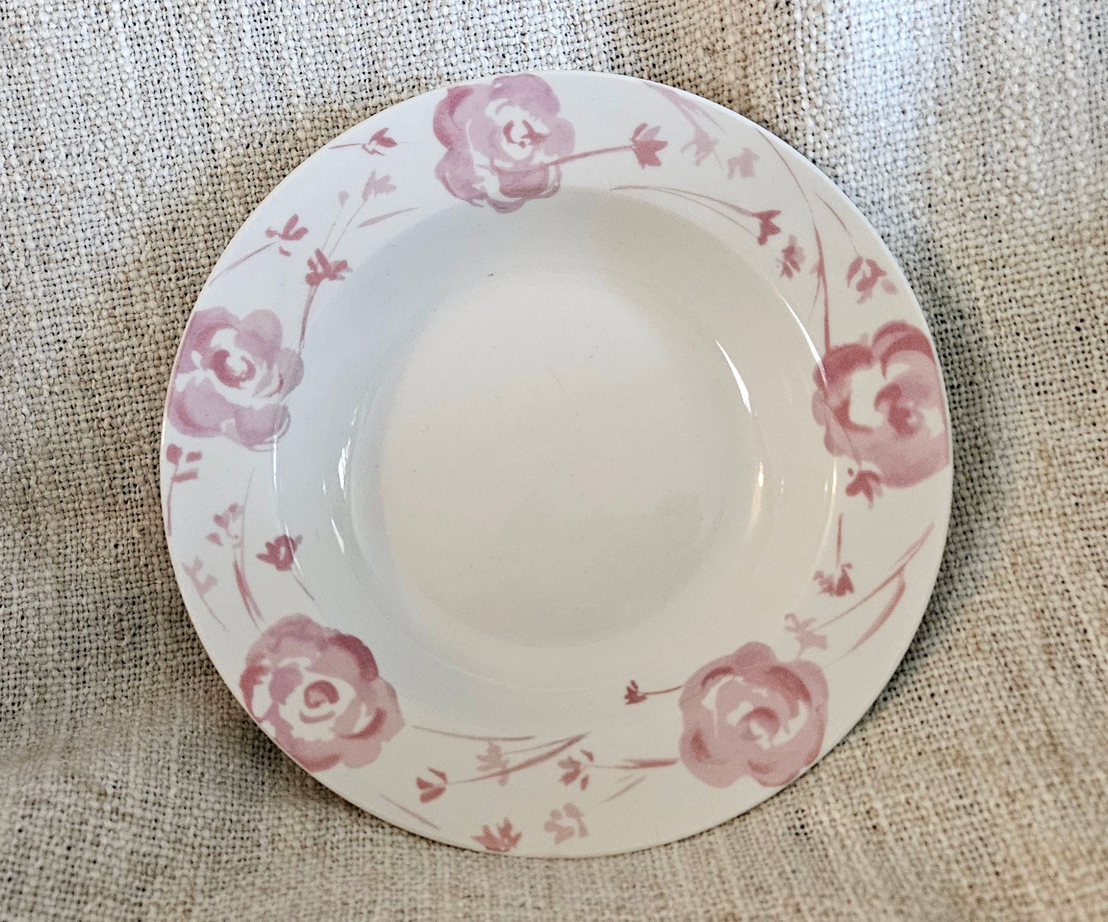 Pink Flower Salad Bowl
