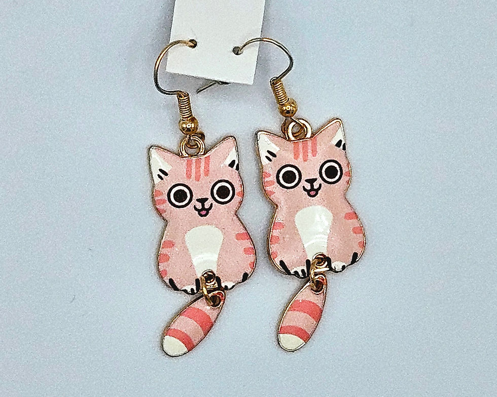 Thumbnail: Delicate Cat Hook Earrings