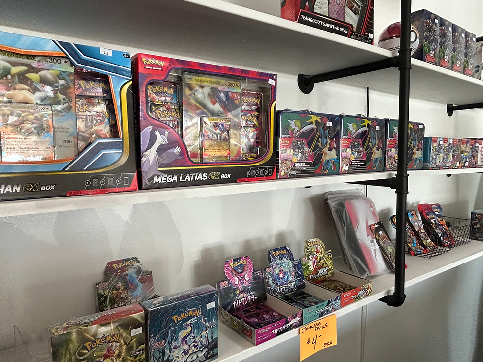 Pokémon cards for sale at local card shop in Nampa Idaho