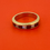Thumbnail: Élan Vintage 18ct Gold Ruby & Diamond Half Eternity Ring