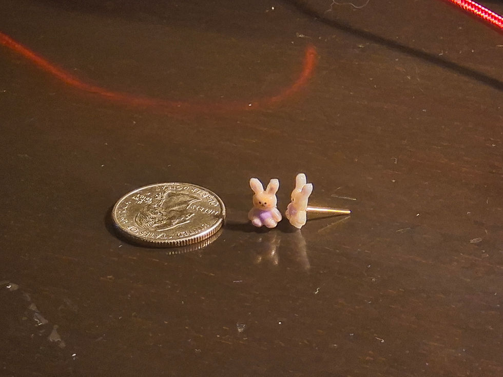 Thumbnail: Easter Bunny Earrings