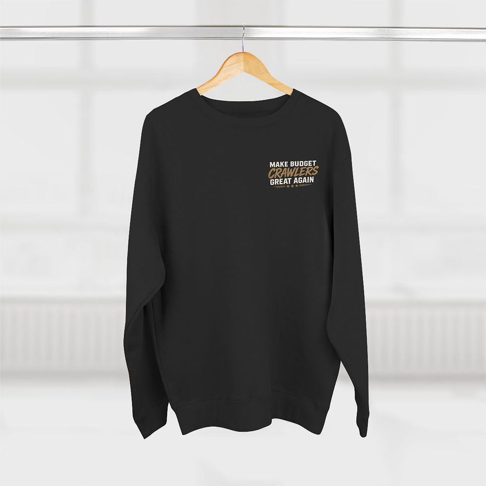 Thumbnail: Make budget crawlers great again (Unisex Crewneck Sweatshirt)