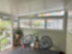 114mm White Fixed Aluminium Shutters