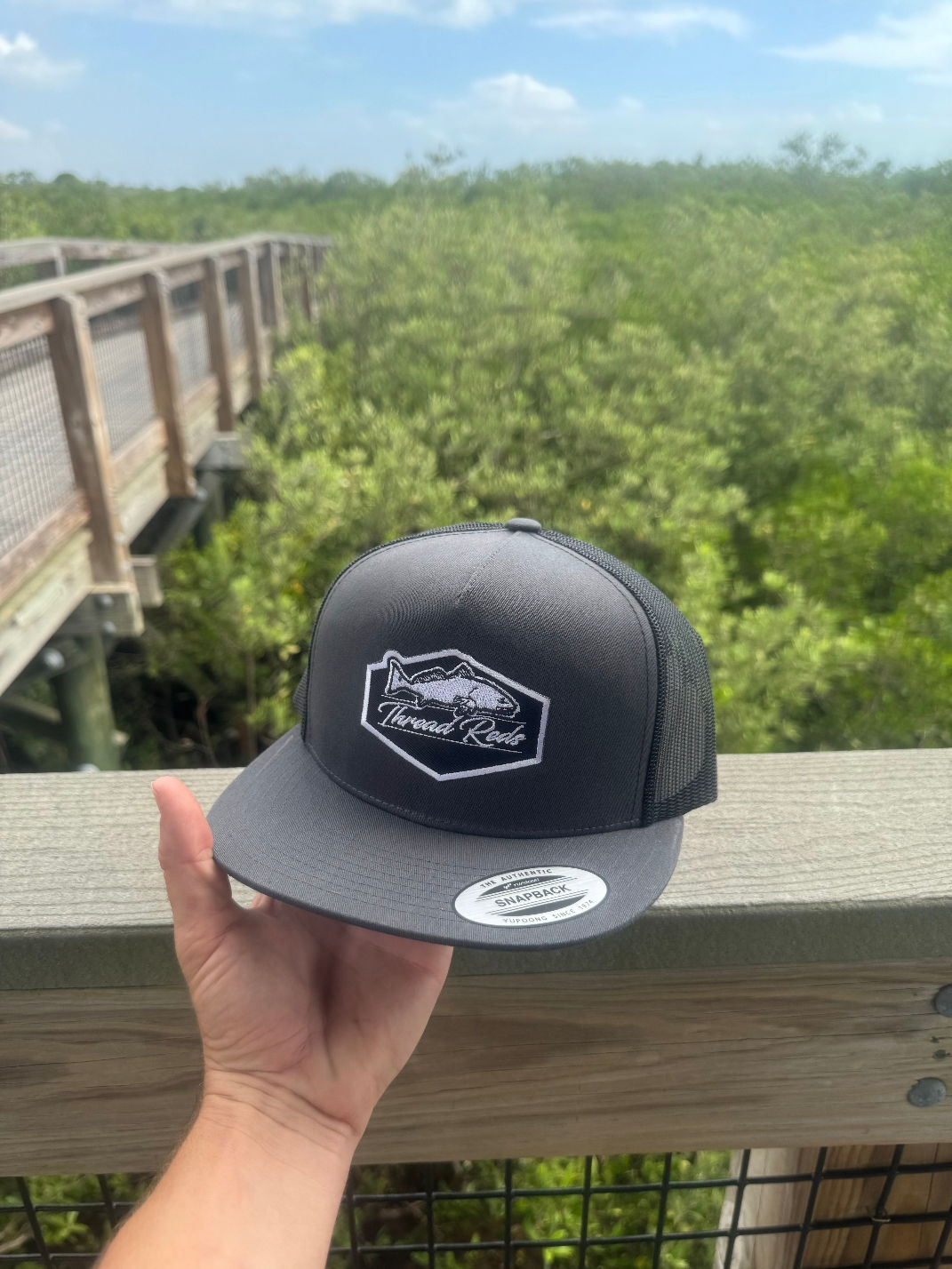 Thread Reds Dark Gray Hat