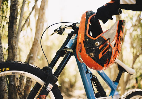 bicycle helmat and glove