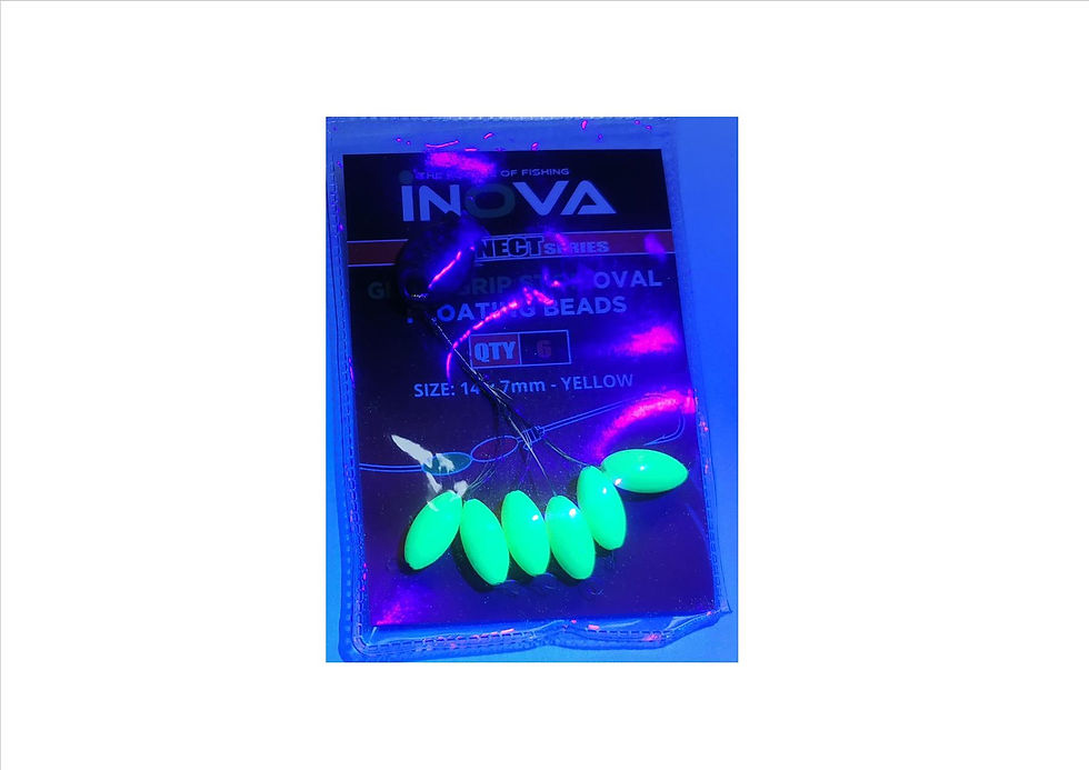 Thumbnail: inova glo beads yellow glowing