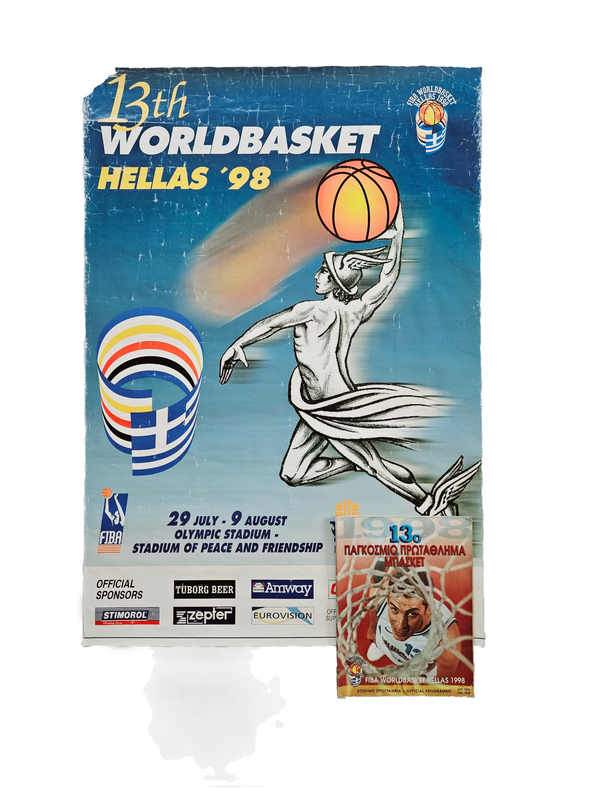 Lot (2) 13th World Championship Basketball 1998 , Hellas