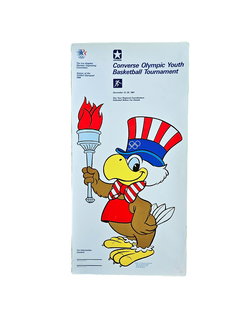 Poster 1981 Converse Olympic Youth Basketball Tournament (rare)