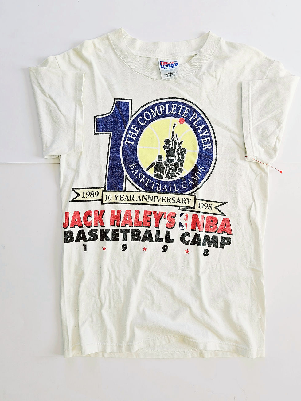 Thumbnail: Tshirt Nike 10th Jack Haley's NBA Basketball Camp Anniversary 1998 (signed)