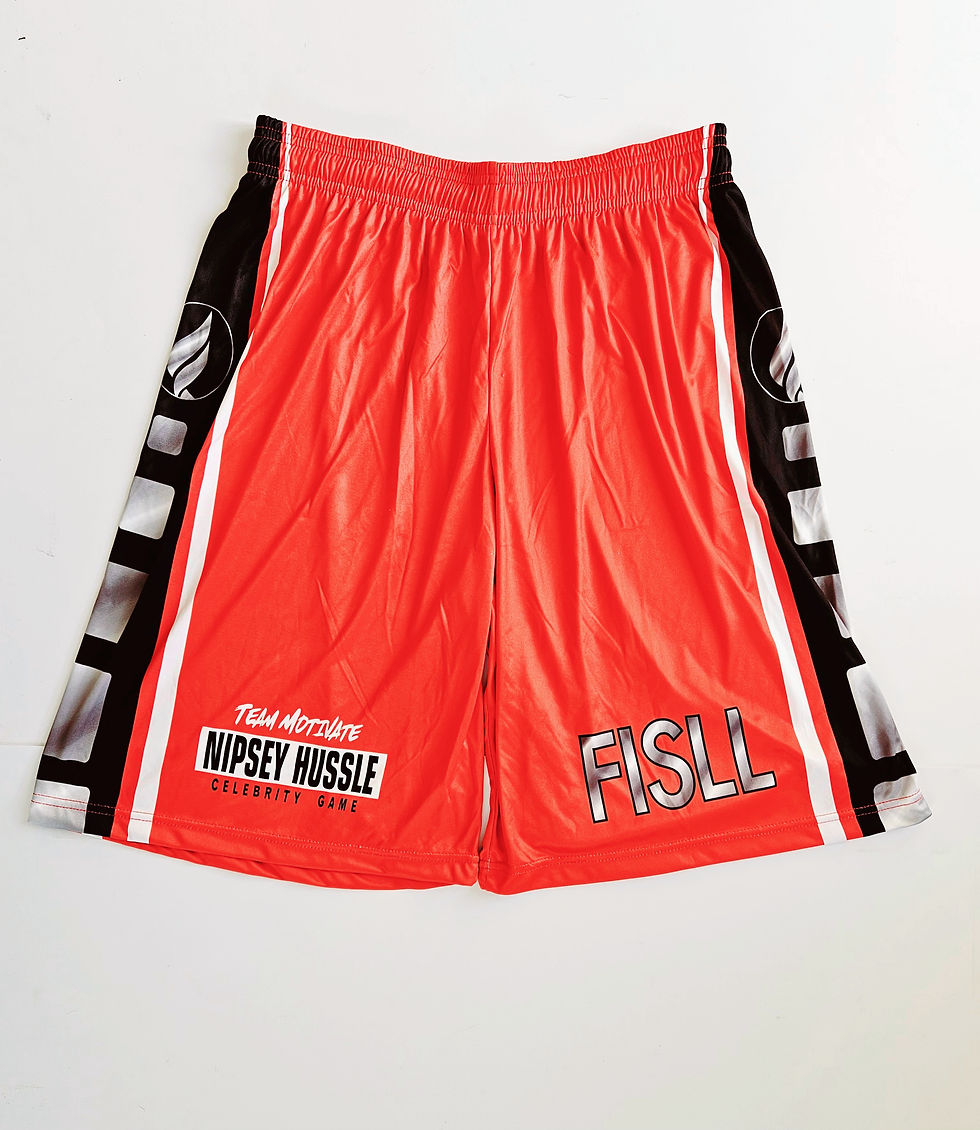 Thumbnail: Set Fisell Nipsey Hussle Celebrity Game - Team Motivate (game worn)
