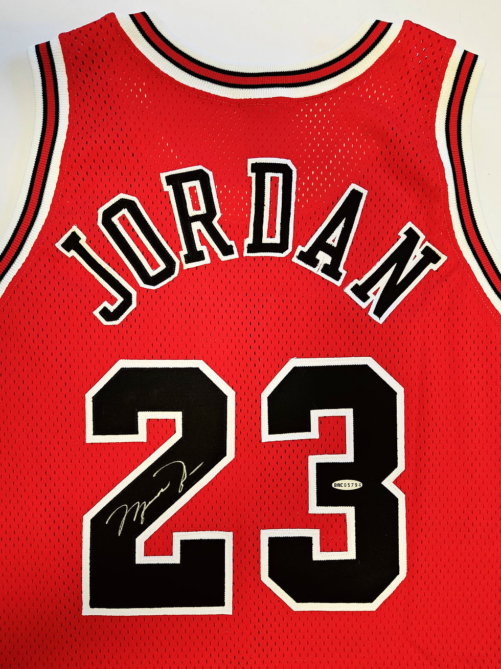 Thumbnail: Jersey Champion Pro-cut NBA Chicago Bulls signed by Michael Jordan COA UDA