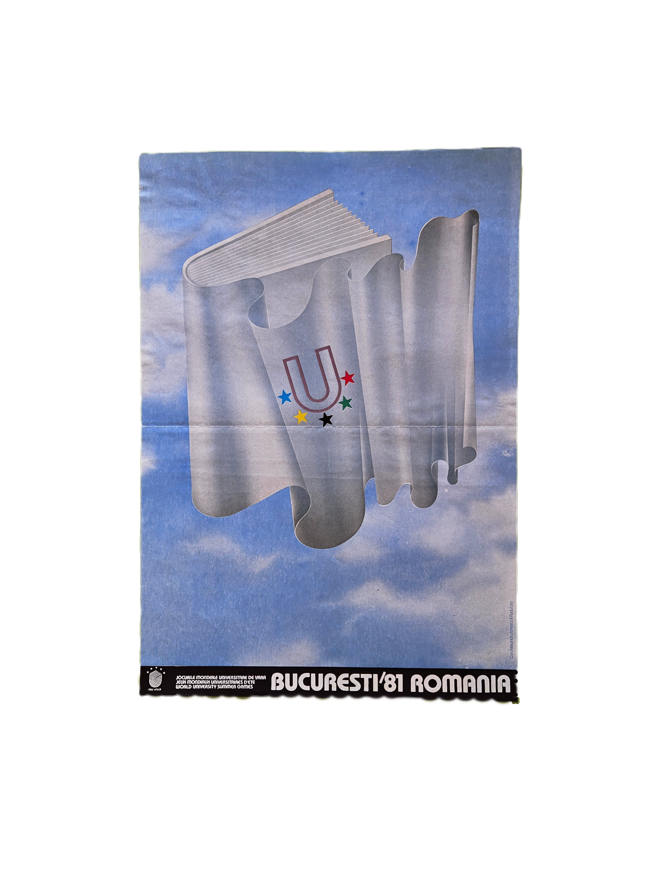Poster World University Summer Games 1981 (FISU Universiade ), Romania , Bucares