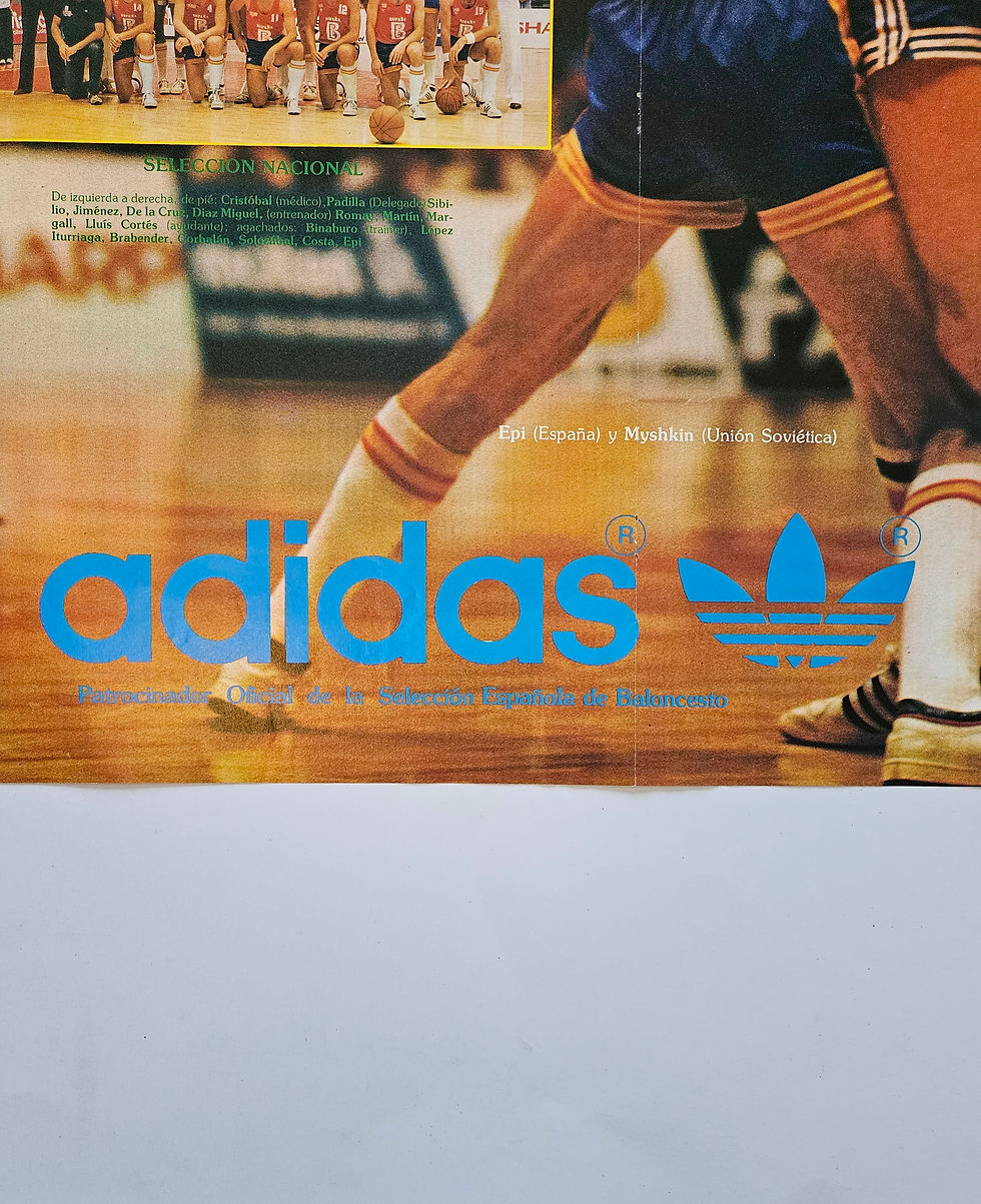 Thumbnail: Poster Adidas Spain (Promo)- World Basketball Championship , 1982 , Colombie