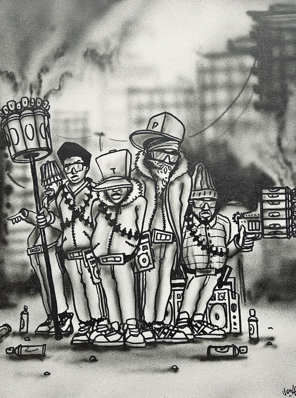 Thumbnail: Canvas Original Work “B-Boys crew”by Creative Joule
