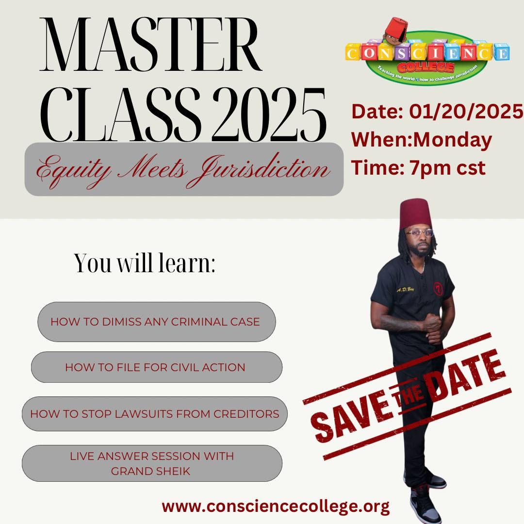 EQUITY JURISDICITON MASTER CLASS W/ COURT ROLE PLAY SKIT