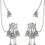 Thumbnail: 𝗩𝗔𝗦𝗡𝗔𝗬𝗔  Beased Drop Silver Oxidised Jhumka | German silver Jhumka