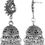 Thumbnail: 𝗟𝗨𝗫𝗢𝗥𝗔 𝗧𝗥𝗘𝗡𝗗𝗦 Silver Oxidised Bareli Jhumka || Style Jhumka