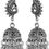Thumbnail: 𝗟𝗨𝗫𝗢𝗥𝗔 𝗧𝗥𝗘𝗡𝗗𝗦 Silver Oxidised Bareli Jhumka || Style Jhumka
