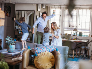 Photographie en famille avec Roman, Georges et leurs parents, Rouen