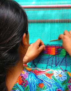 Textile weaving maya