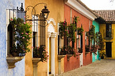 Antigua colorful houses