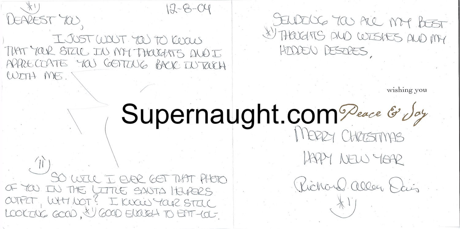 Richard Allen Davis christmas card