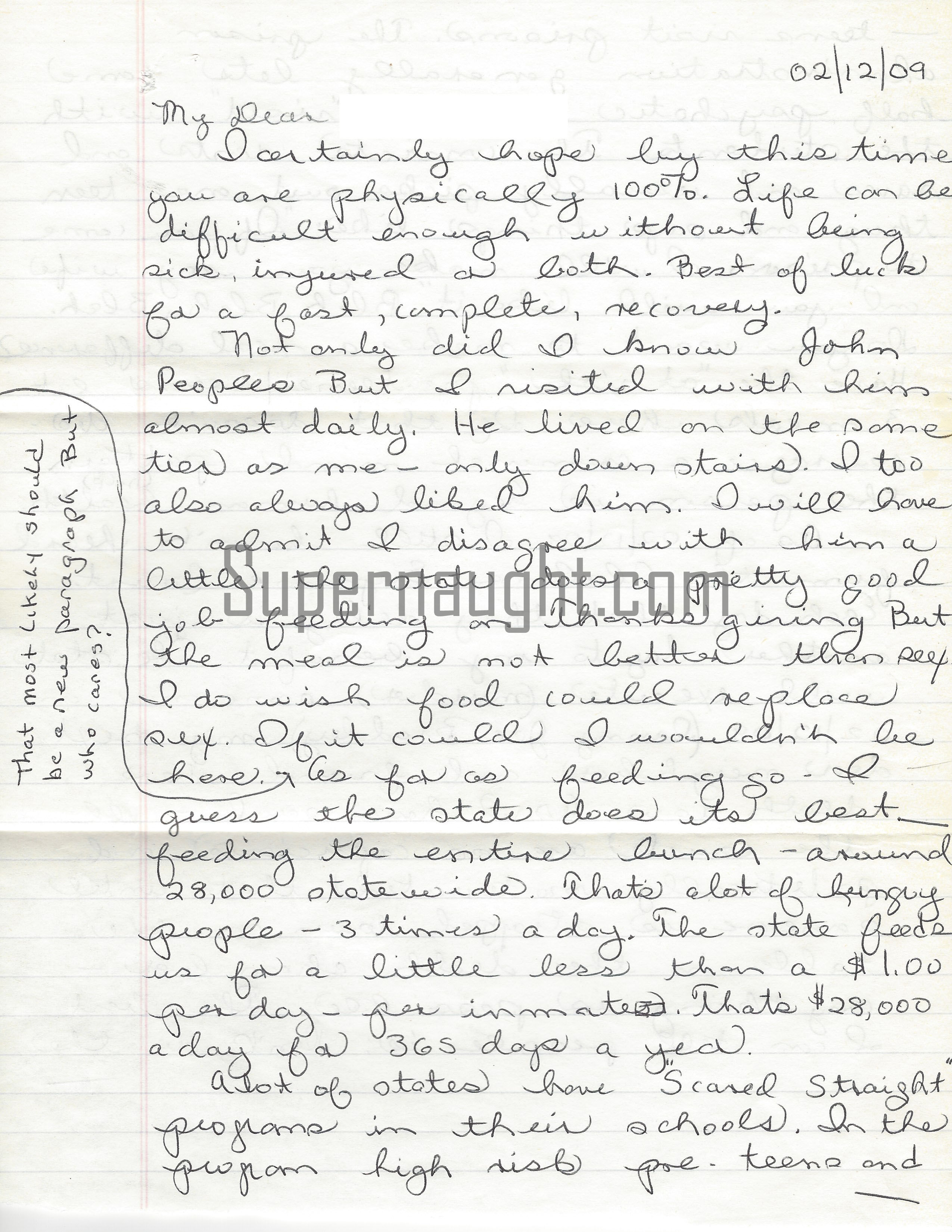 Jack Trawick letter